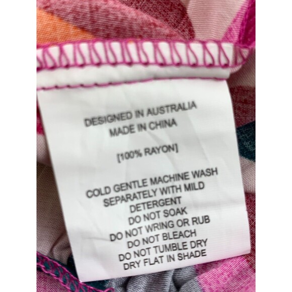 Abel The Label ATL Strapless Bright Multi Pink Floral Maxi Dress New Tags Large - Picture 9 of 11